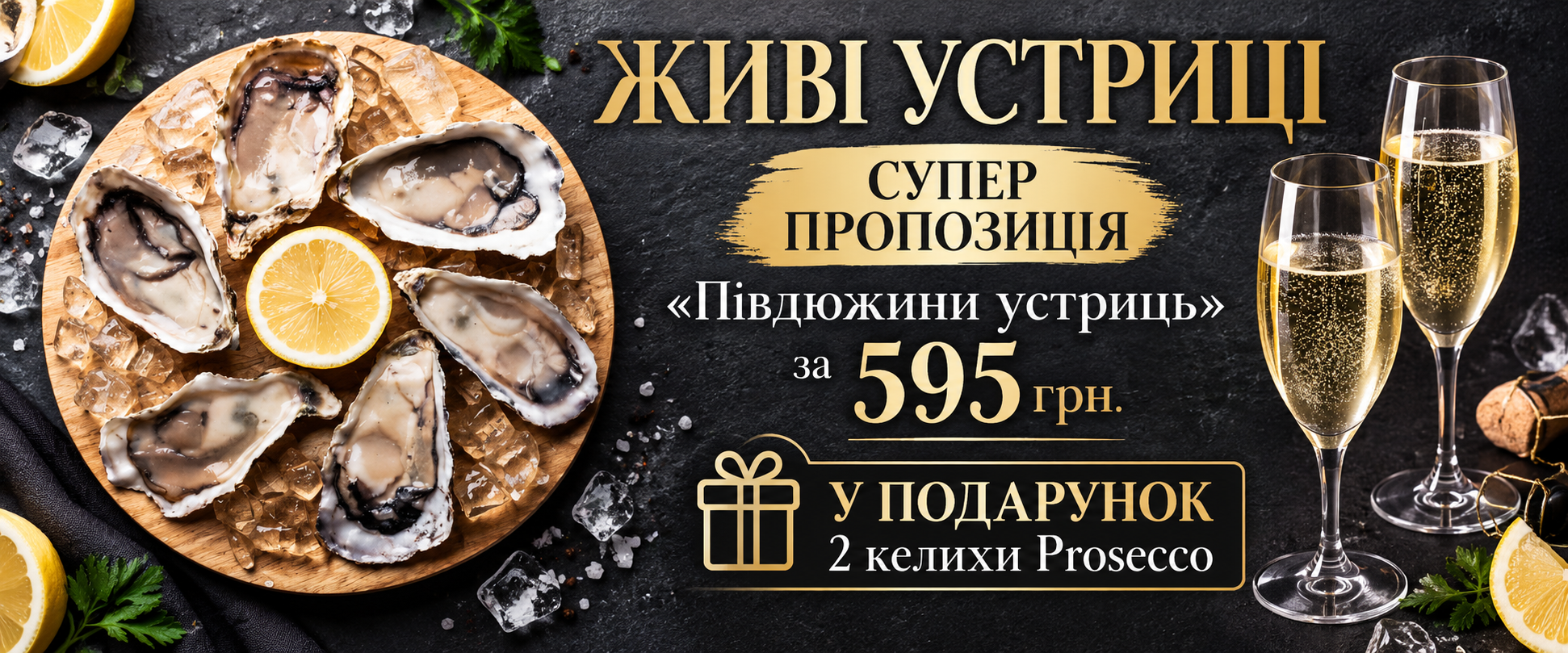 ЖИВІ УСТРИЦІ